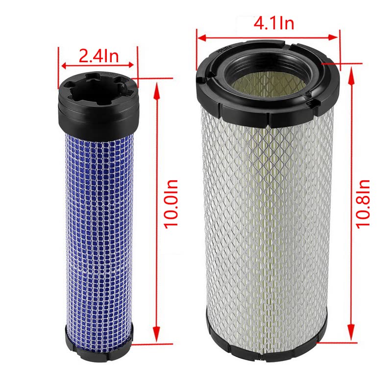 Deflife Kawasaki 11013-7044 & 11013-7045 Inner & Outer Air Filter Cleaners For Combo OEM Donaldson Kohler 25-083-01-S P821575 & P822858 - Image 3